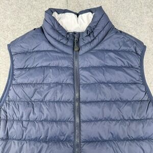 New WindRiver Womens Puffer Vest Large Blue Hyper-Dri HD1 Water Repellent Hiking